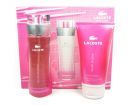 SET Lacoste Touch Of Pink (W) edt 90ml + blo 150ml